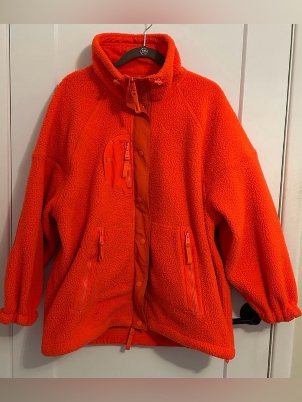 FP Movement by Free People Orange Teddy Jacket